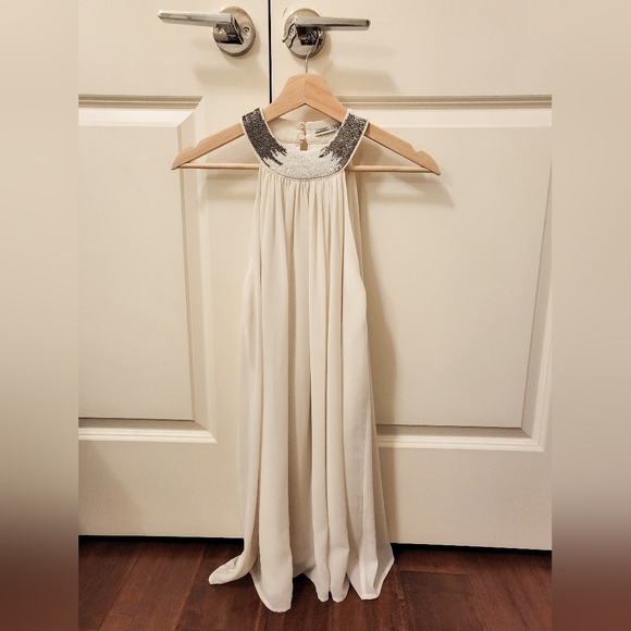 Beaded Halter Party Dress - Picture 1 of 6